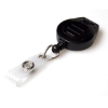 Picture of Black badge reel for lanyard with strap. 60270209