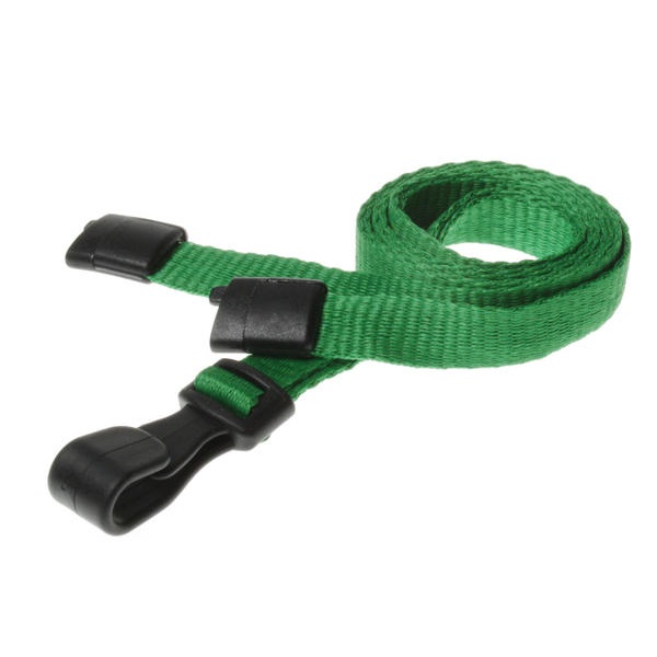 Billede af Grøn lanyard / Halssnor / Keyhanger / Nøglesnor / Halsrem 10 mm med plast krog. 60270546