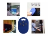 Picture of Blue RFID rewriteable multi Key fob 4 x 125 KHZ T5577 EM ID and magic writeable IC 13.56 Mhz. Keyfob tag. 70102978